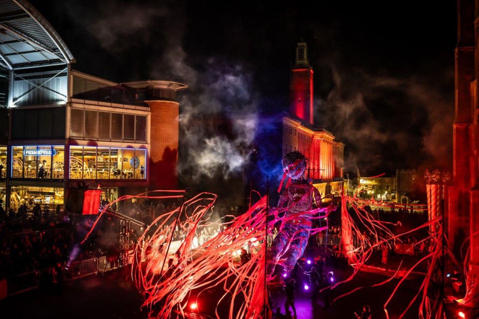 Norfolk and Norwich Festival opens with giant walking puppet BBC News Norfolk &Amp; Norwich Festival 2025