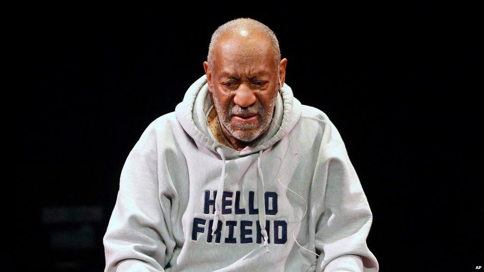 This Jan. 17, 2015, file photo shows comedian Bill Cosby performing at the Buell Theater in Denver.