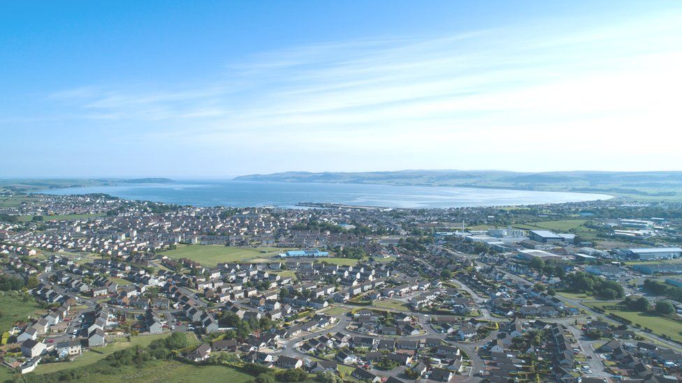 Aerial view of Stranraer