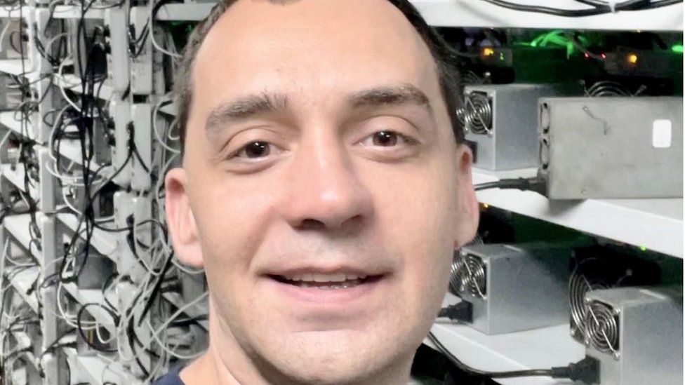 A picture used by the channel, claiming to be Vadmir Peavksy, "the CEO of B2C Mining".