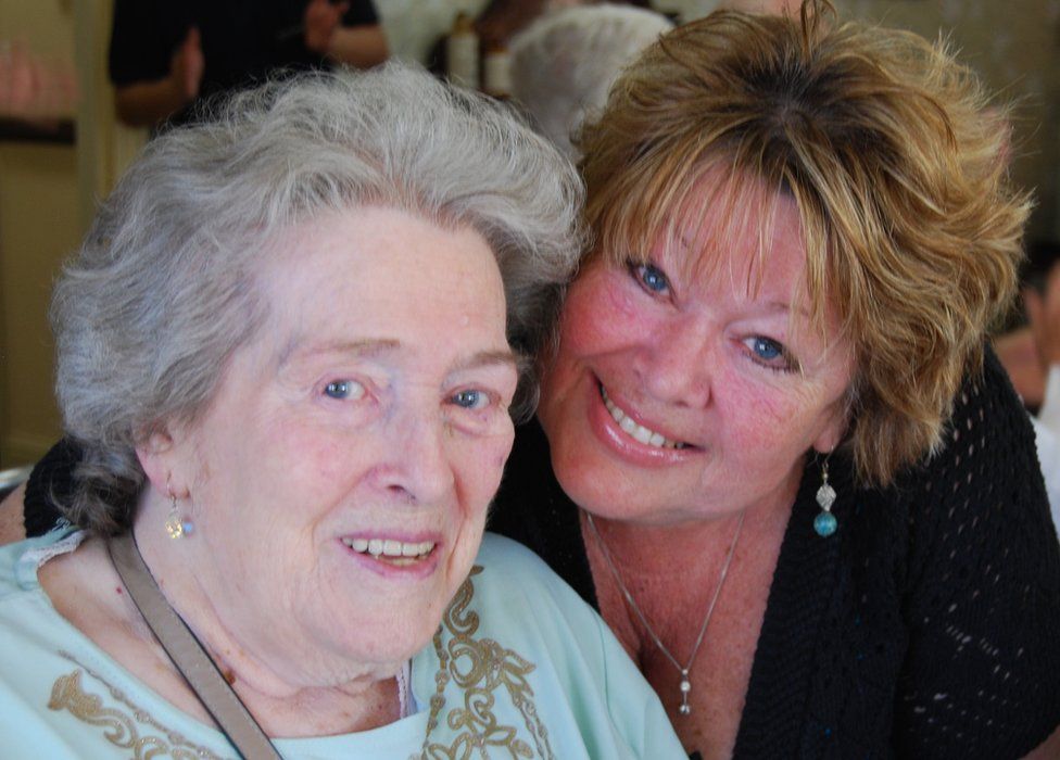 Gillian Lee with her mum Joan Madison