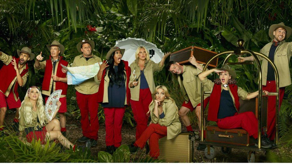 This year's I'm a Celebrity contestants pose for the official promotional photograph as a group