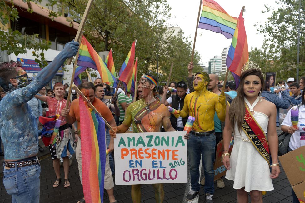Gay Pride in Ecuador's capital city Quito - July 2016