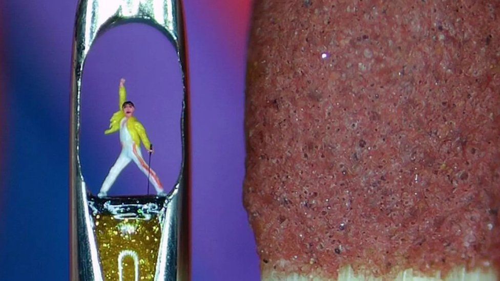 Freddie Mercury micro art