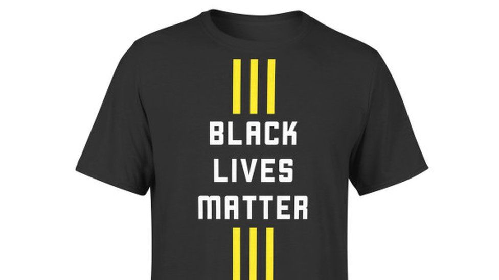 A Black Lives Matter t-shirt.