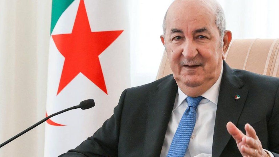 El presidente argelino Abdelmadjid Teboune