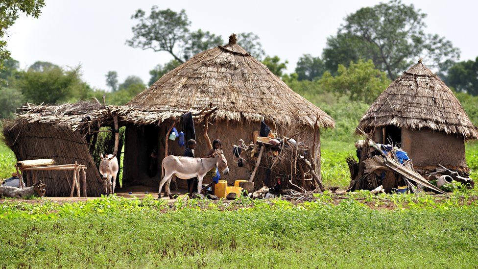 A traditional Fulani village in Mali
