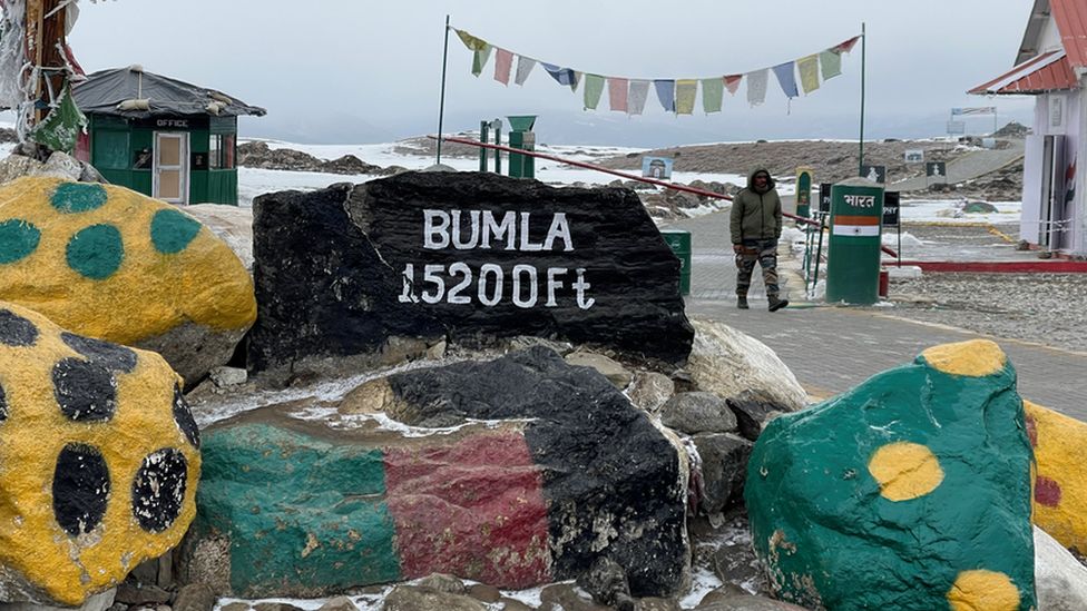 The Bum La Pass on the border with China