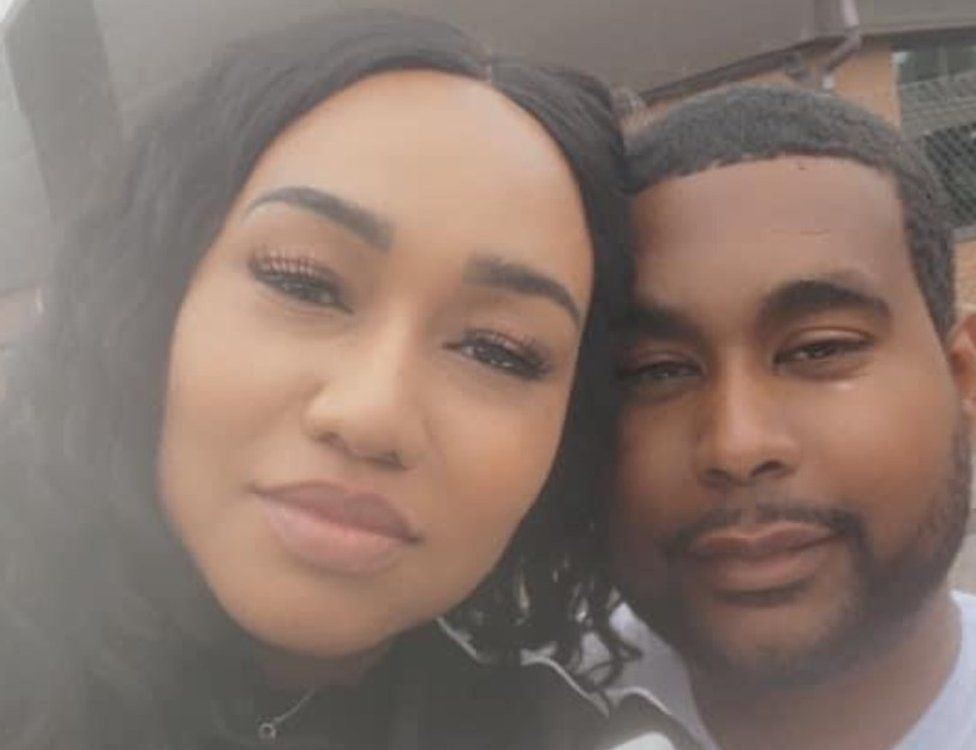 Arisha Tagoe-Jaquez with her husband Kelvin