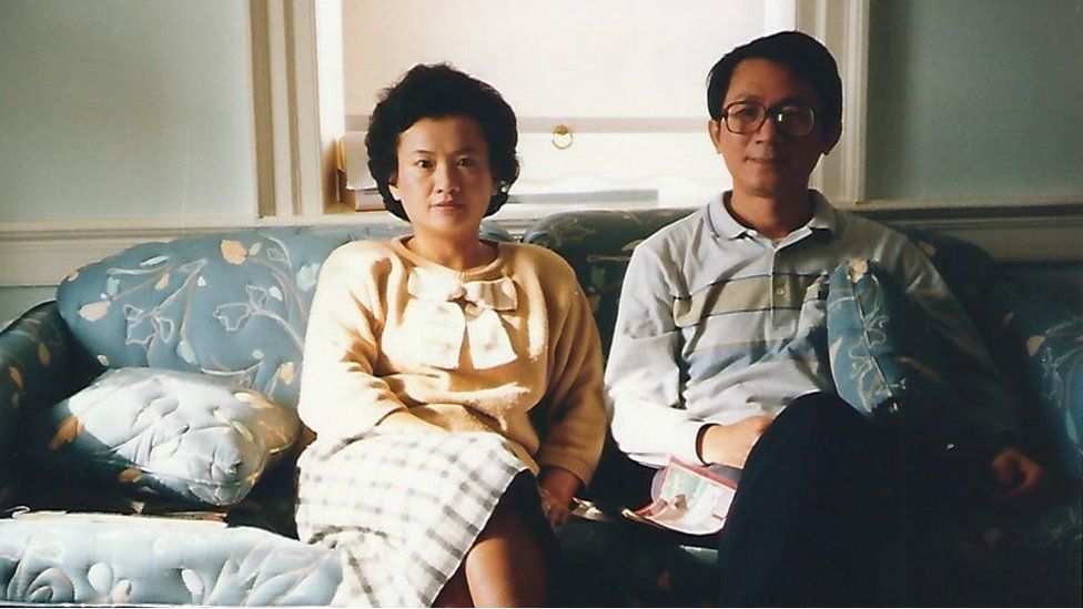Picture of Betty Chang and Chang Hsien-yi in 1988 in the US