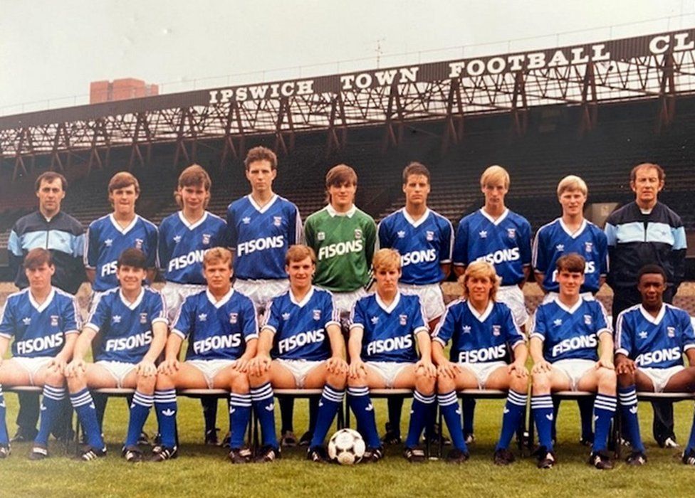 Ipswich Town youth team photo from late 1980s