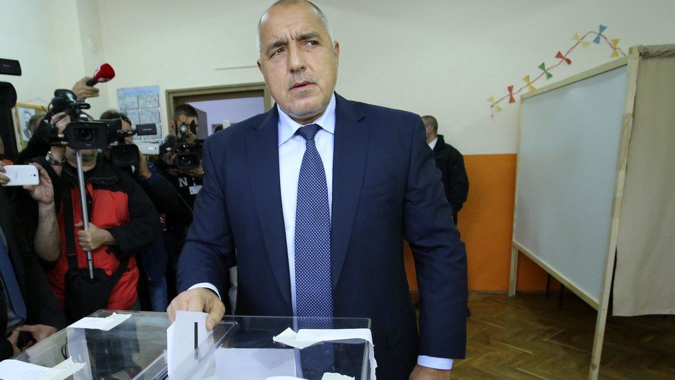 Boyko Borisov voting, 13 November 2016