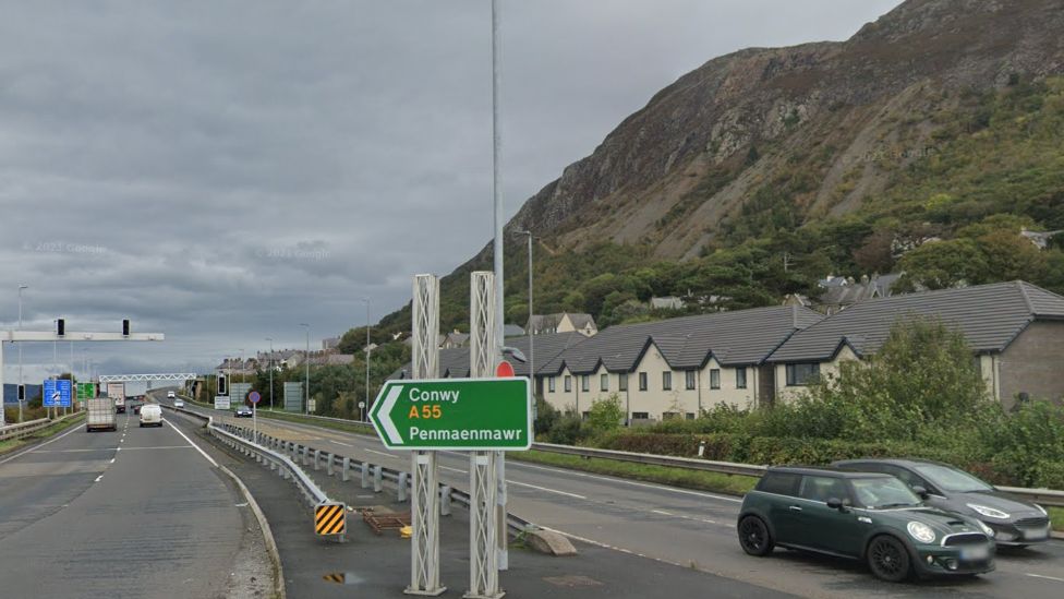 Google street view of the A55