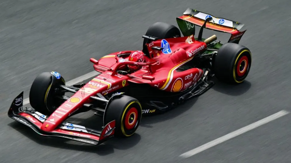 Leclerc Tops Azerbaijan Practice Times Despite Early Crash.