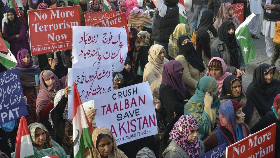 The country saw anti-Taliban protests after the Peshawar school attack of 2014