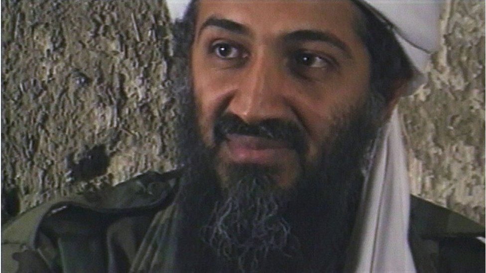 Osama Bin Laden, the Saudi millionaire and fugitive leader of the terrorist group al Qaeda, explains why he has declared a "jihad" or holy war against the United States on August 20, 1998 from a cave hideout somewhere in Afghanistan.