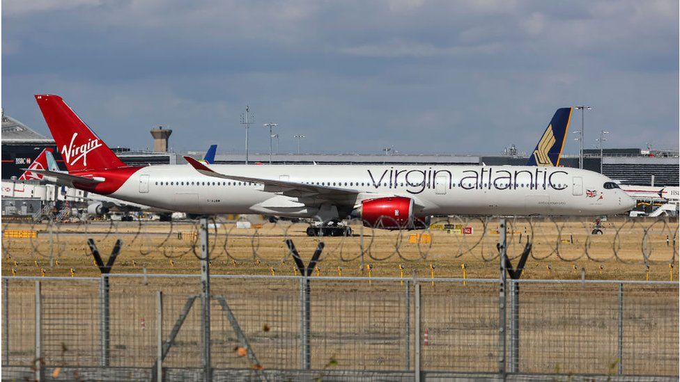 A Virgin Atlantic plane