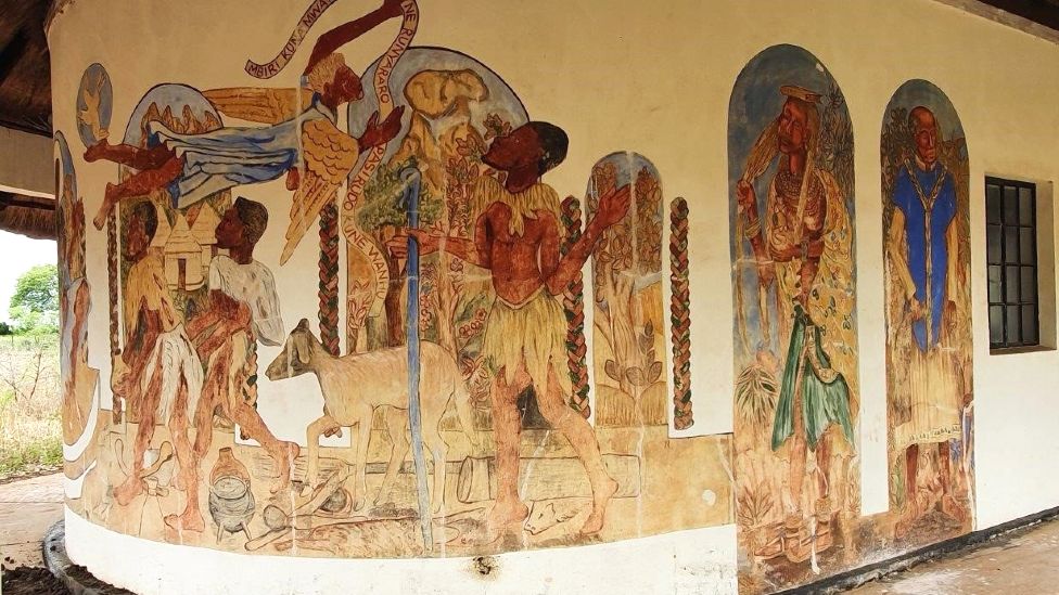 Фрески в миссионерской часовне Кирены, 2022 г.