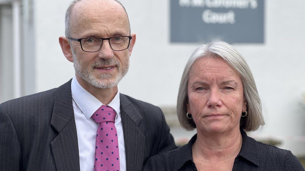 Nick and Sally Watson at the inquest