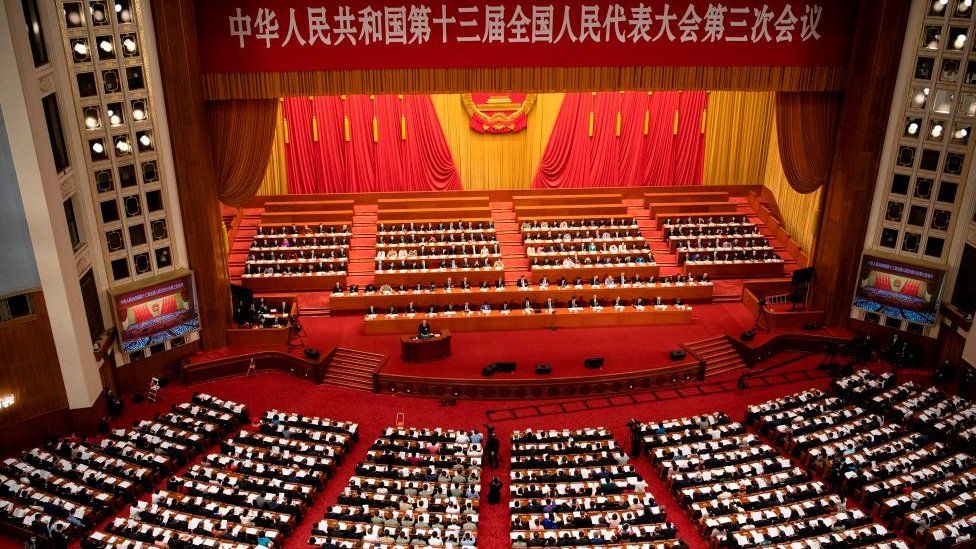 Общий вид второй пленарной сессии Всекитайского собрания народных представителей