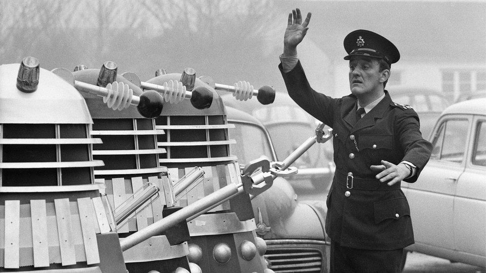 Bernard Cribbins and the Daleks