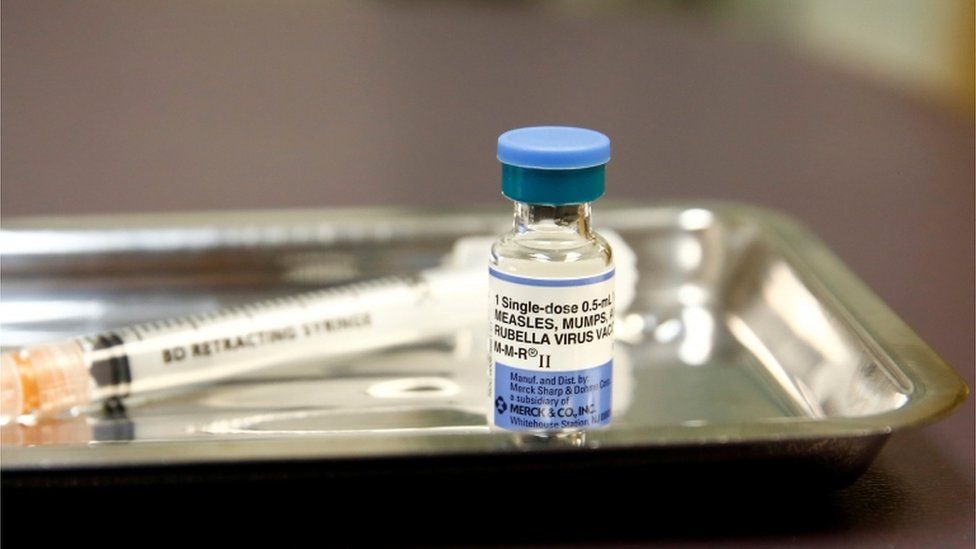 An image of a measles vaccine