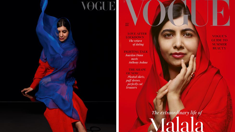 July cover of British Vogue, featuring Malala Yousafzai