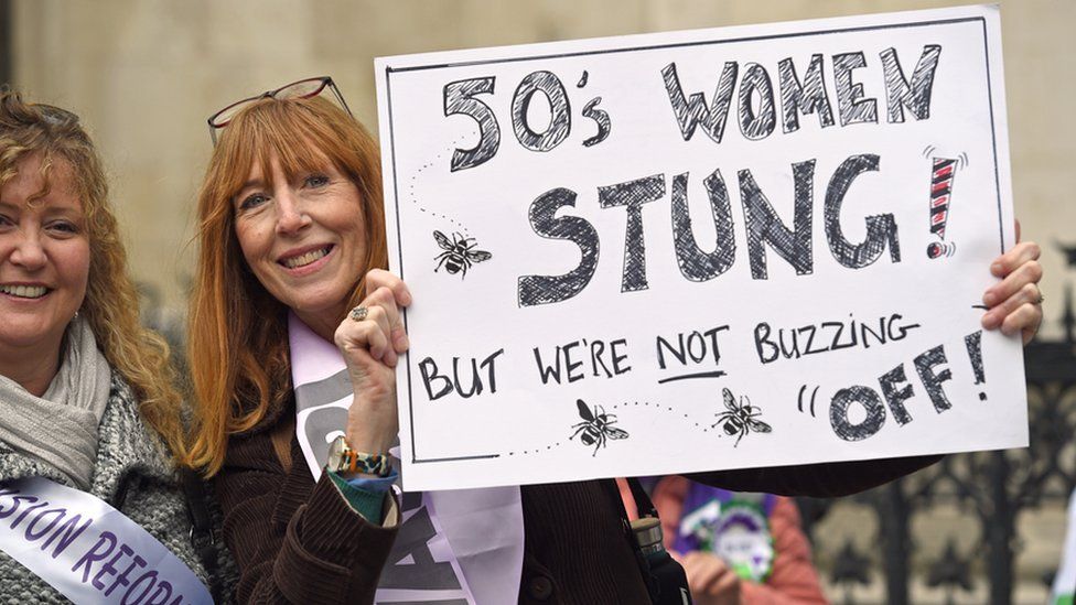 Campaigners outside the Royal Courts of Justice in London, October 2019