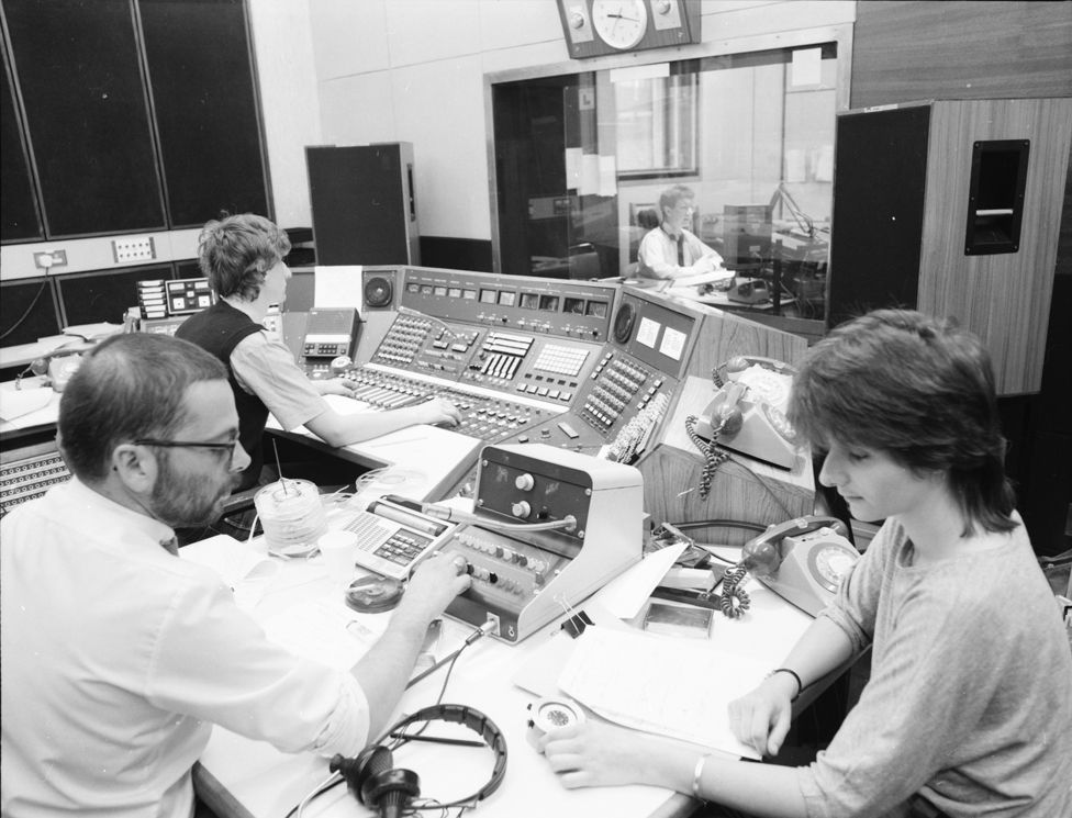 The AM team back in 1978 when BBC Radio Wales was launched