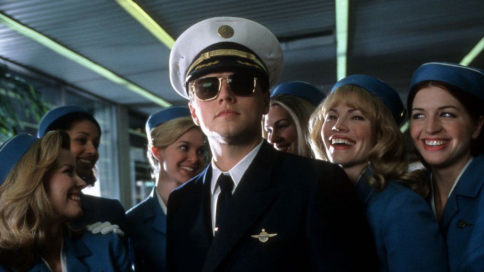 Leonardo DiCaprio played the notorious con artist and pilot Frank Abagnale in 2002's Catch Me If You Can.