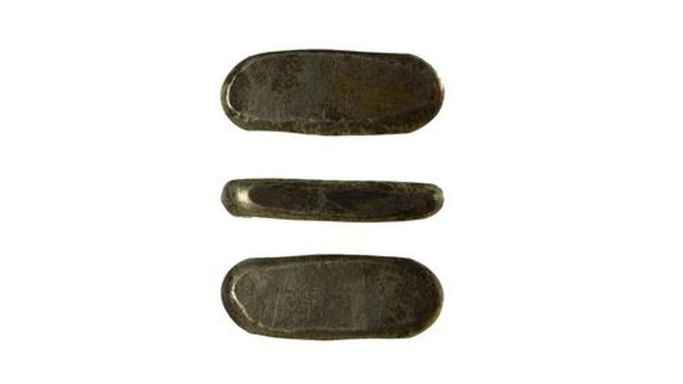 A solid silver ingot of possible Viking Age, or early/mid-Saxon date.