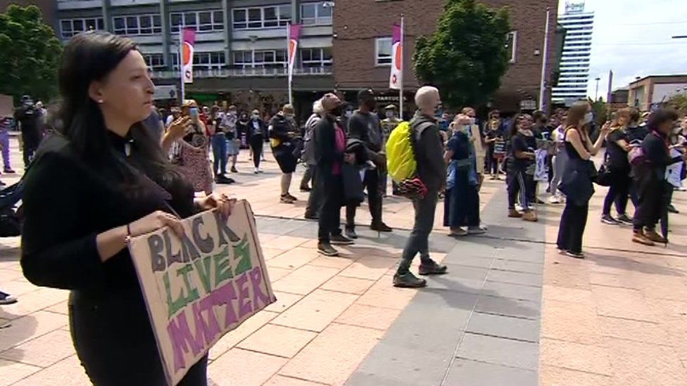 Black Lives Matter protesters in Coventry