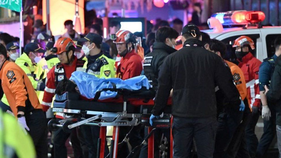 South Korea Halloween crush kills 59, injures 150 - officials - BBC