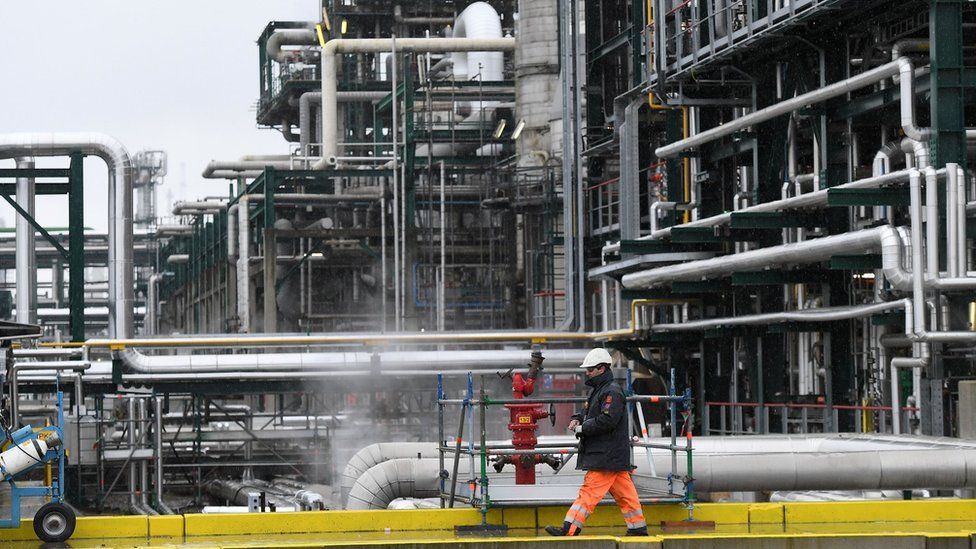 Total refinery in Belgium