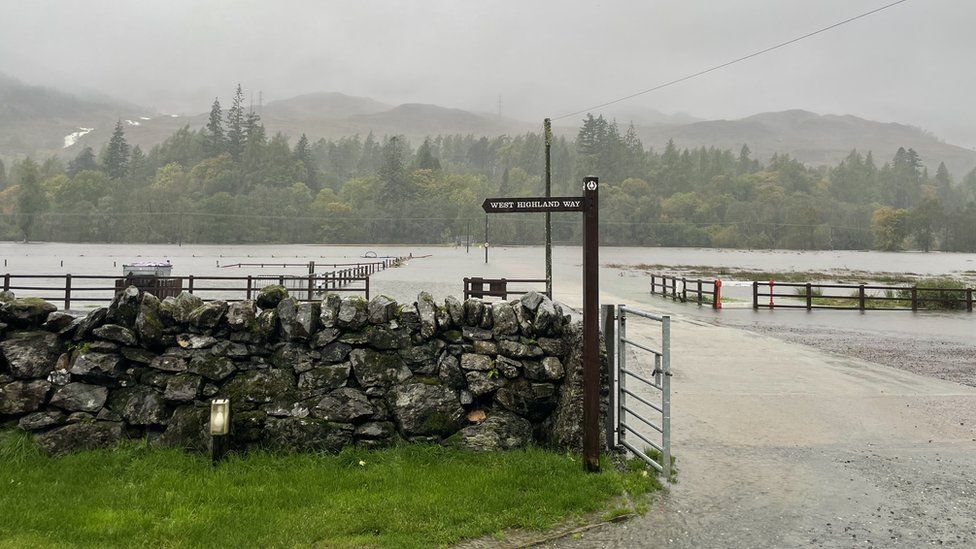 Flooded West Highland Way