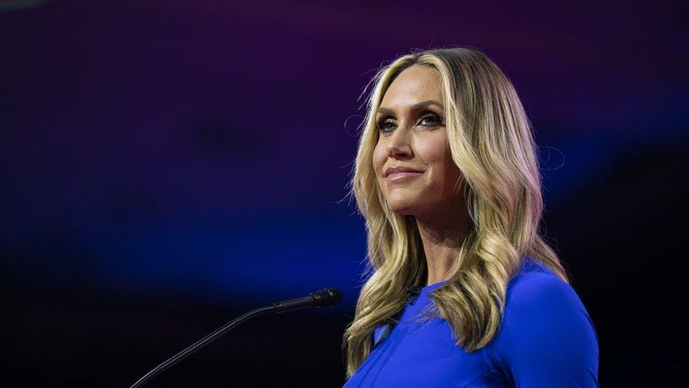 Lara Trump, former campaign adviser for Donald Trump, during the Conservative Political Action Conference (CPAC) in National Harbor, Maryland, US, on Friday, March 3, 2023.