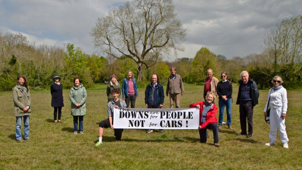Downs for People campaigners