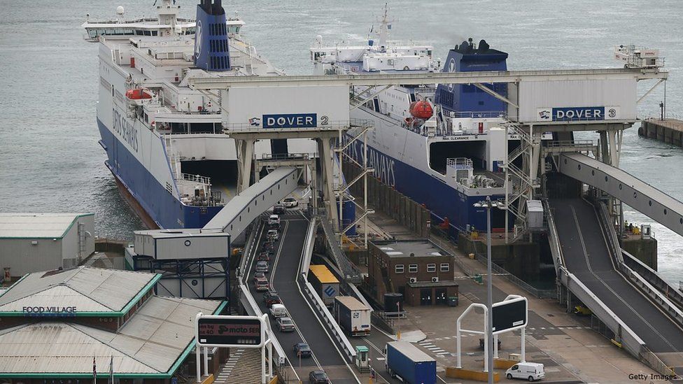 Migrants typically aim to get to the Port of Dover from Calais