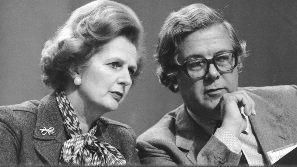 Margaret Thatcher and Geoffrey Howe