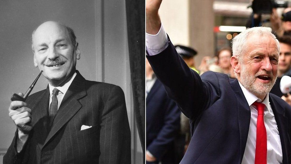 Clement Attlee and Jeremy Corbyn