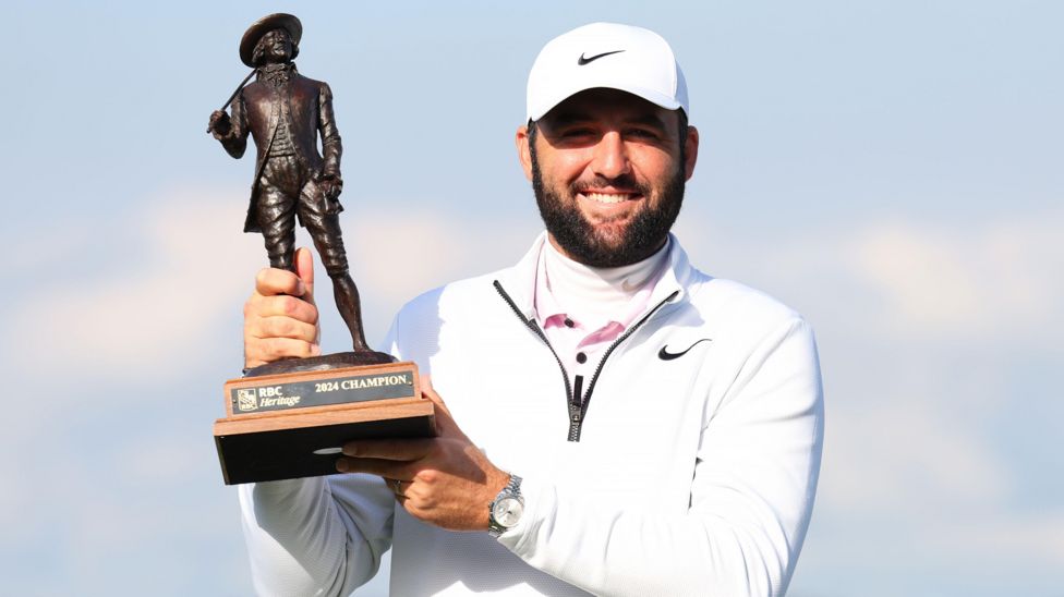 Masters champion Scottie Scheffler wins PGA Tour's RBC Heritage BBC Sport