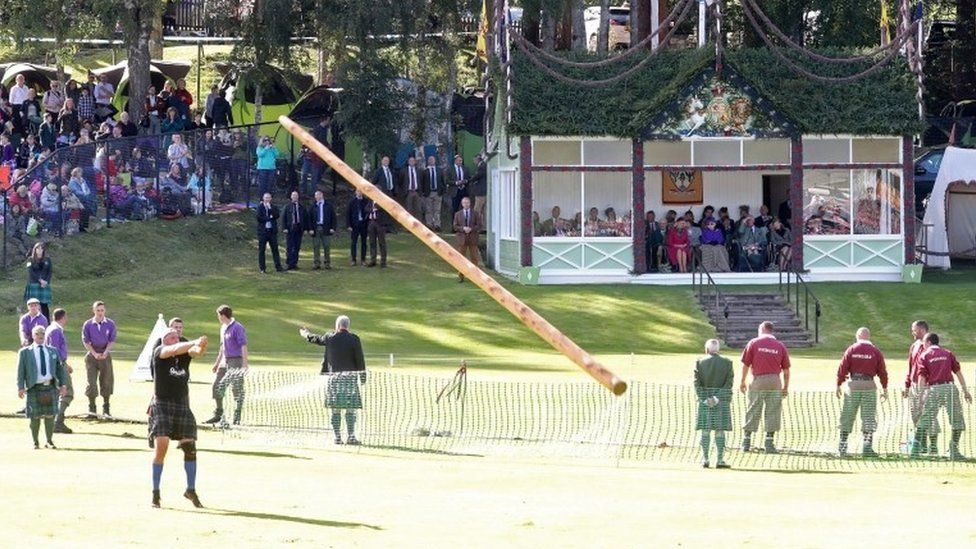Caber tossing