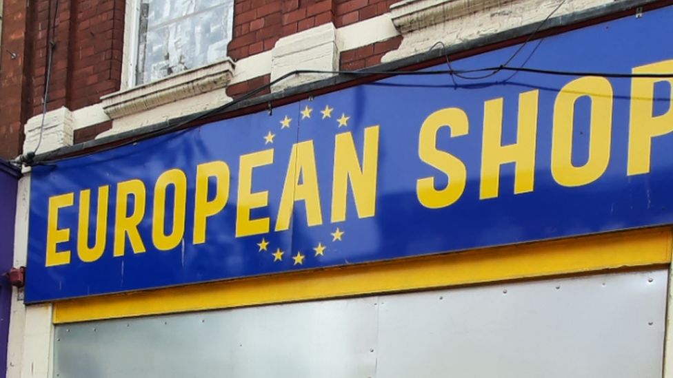 European Shop sign
