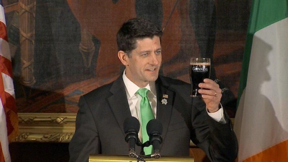 Paul Ryan and pint of Guinness