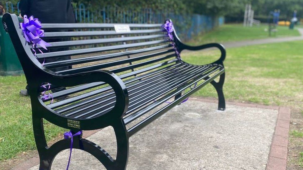 A black iron bench in memory of Archie Battersbee has been unveiled in Priory Park, Southend