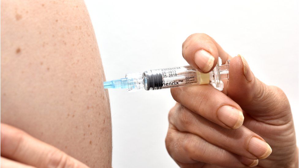 Meningitis vaccine file picture