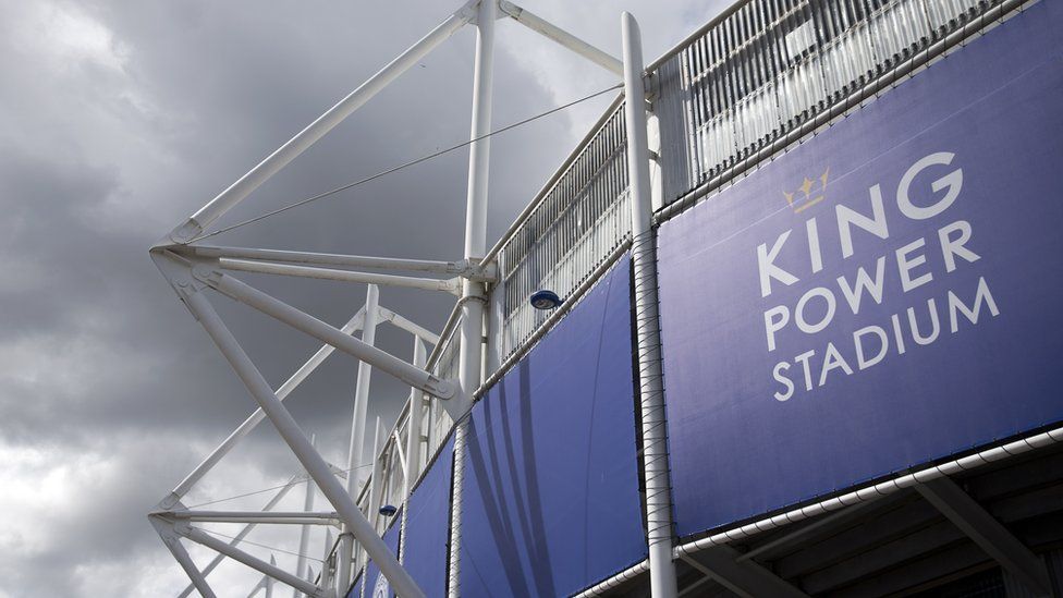Exterior of Leicester's King Power Stadium