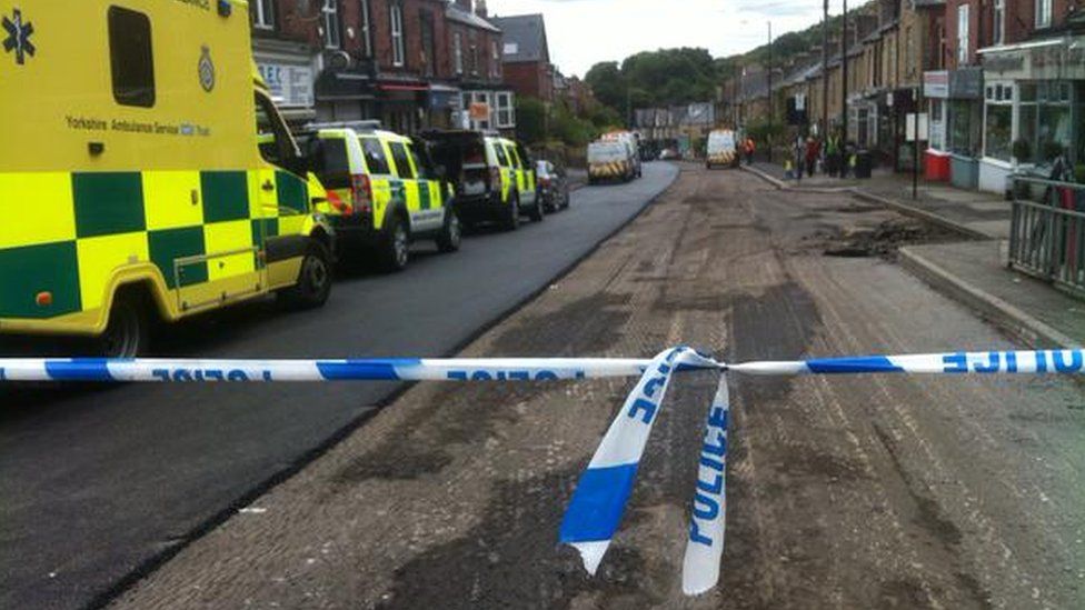 Scene of gas leak in Oakbrook Road, Sheffield