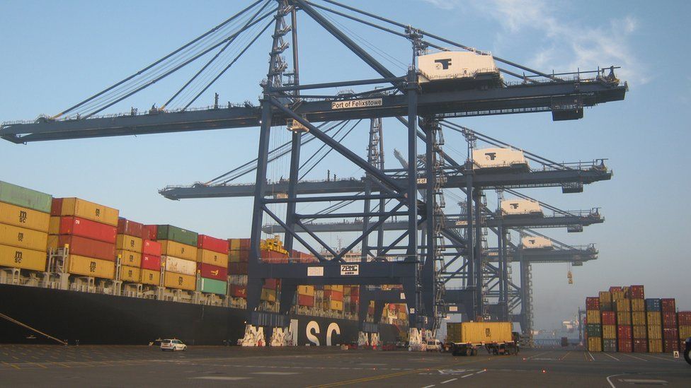 Port of Felixstowe cranes