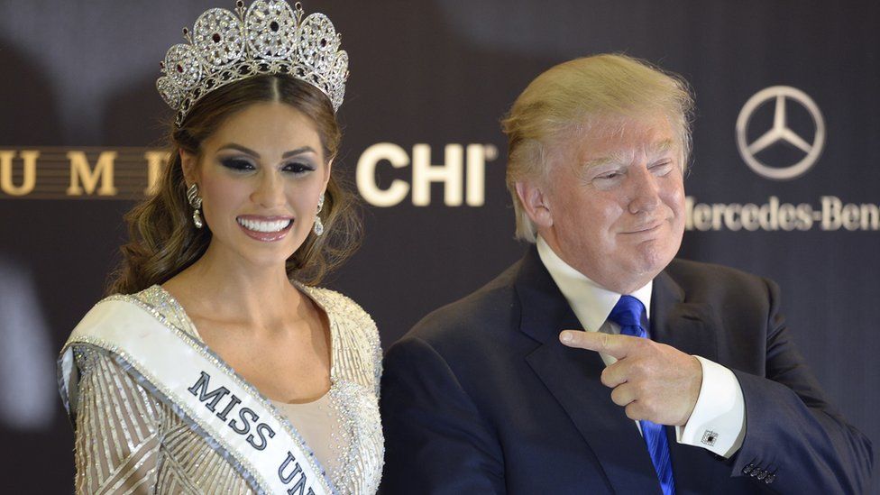 Gabriela Isler from Venezuela was crowned Miss Universe when Donald Trump took the competition to Russia (Nov 2013)